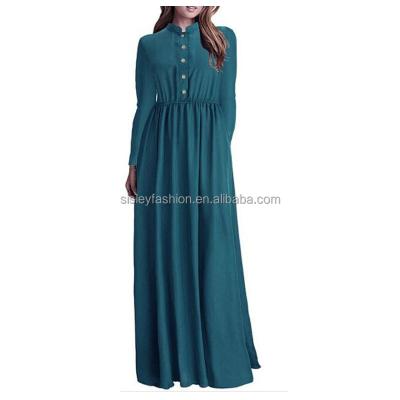 China Comfortable Dry Cleaning Long Sleeve Dress Elegant Maxi Dress Elegant Dress for sale