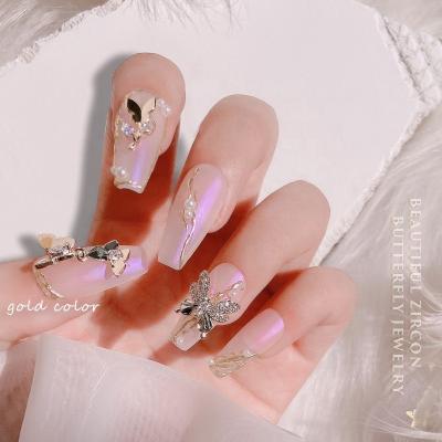 China OEM Decorations Diy Alloy Nail Design Glass Crystal Stones Rhinestones Nail Art Crystal Customize For Charms 3d Nail Art for sale