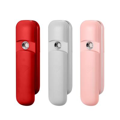 China Acne Treatment Beauty Products Handheld Mini Portable Face Jet Electric Facial Steamer for sale