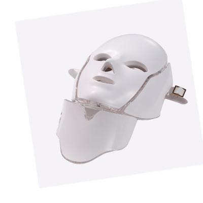 China Pigment removal hot face ledmask led facial mask red light therapy 7 color cells return led mask for sale