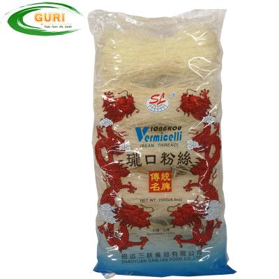 China Longkou vermicelli dry glass noodle Pea Mung Bean Vermicelli wholesale for sale