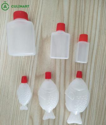 China Used For Sushi Raw Soy Sauce Bottle Empty Square Mini Fish Bottle For Soy Sauce for sale