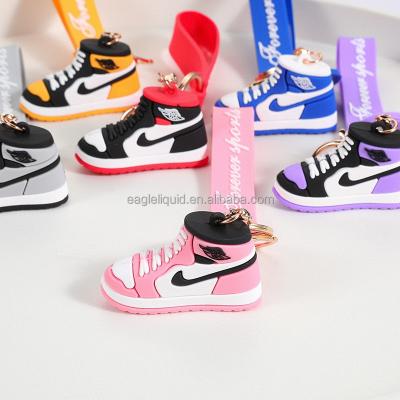 China PVC Rubber Plastic Rubber 3d Sneaker Keychain Mini Shoe Gifts Key Chain for sale