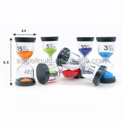 China Hourglass Sand Timer 1 3 5 15 30 Minutes Sand Timers Set 6 Pack Sand Timer Plastic Hourglass for sale