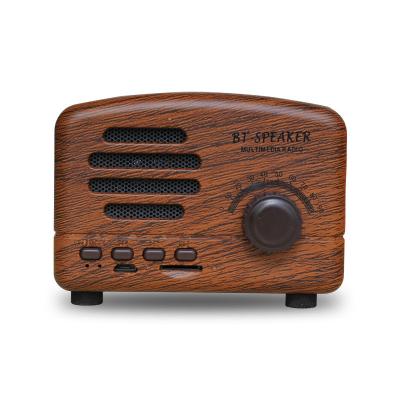 China OEM Mini Portable Wireless Speaker 3D Support TF Card Visual Stereo Promotional Gift Classic Call BT Speaker BT With Retro FM Radio for sale