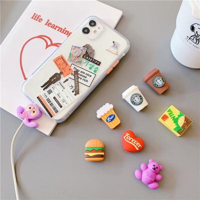 China For Mobile Phone Earphone Cable Promotional Instruments Cute Animal Bite Cable Protector For iPhone USB Cable Protector Cord Protector Chomper Charging Cable for sale