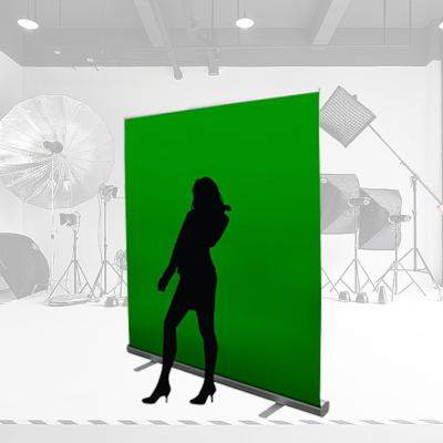 China Solid color chromakey green free standing wallpaper for kids clothes photography kit for sale