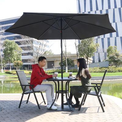 China Pagoda Stainless Steel Patio Umbrella Modern Wholesale Outdoor Logo for sale