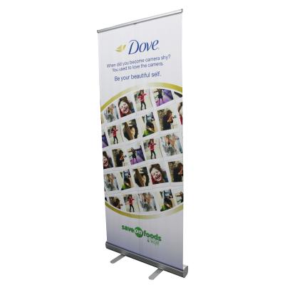 China Display Shows TE-1A-2S High Quality Luxurious Retractable Roll Up Banner Stand Customized Logo Roll Up Banner for sale