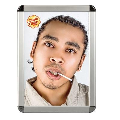 China Change Image Snap Frame 30mm Width Around Corner Aluminum Snap Frame Poster Frame for sale