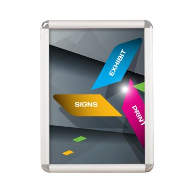 China Change Picture 30mm Snap Frame 30mm Width Round Aluminum Snap Frame Poster Corner Snap Frame for sale