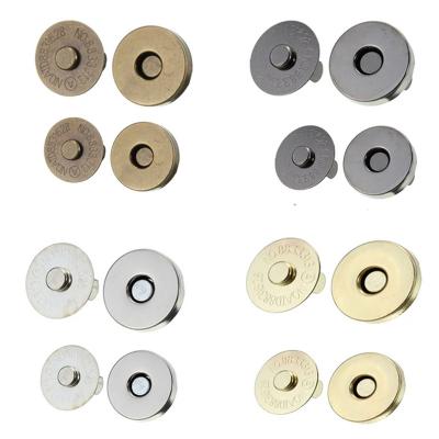 China Viable 100 sets 18mm mix 4colors magnetic buttons pinch snap clasps for craft no-sewing purses bags clothes wholesale magnetic buttons for sale