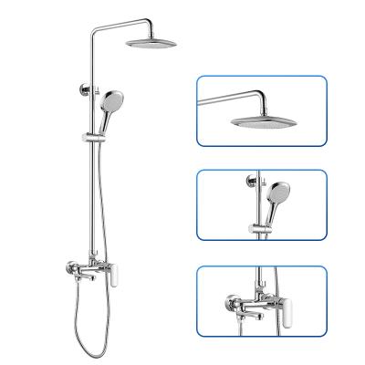 China BESTME Modern Bathroom Waterfall Rain Shower Set with Shower Head Shower Mixer Set for sale