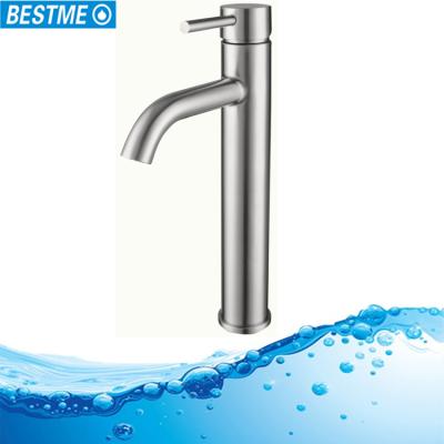 China Metered Faucets Water Save Deck Mounted Faucet SUS 304 Outdoor Tall Basin Mixer Tap for sale