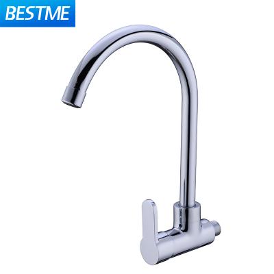 China Commercial Wall Mounted Faucets Brass Single Lever Metered Cold Faucet Faucet for sale