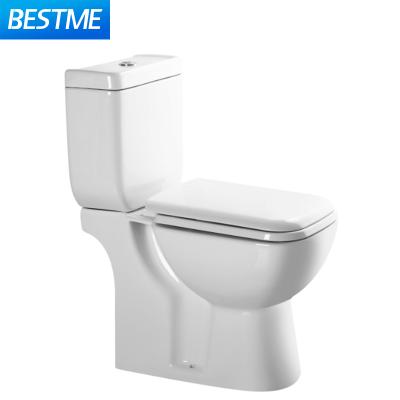 China Double-Flow Economical Two Piece Sanitary Ware WC Bathroom Toilet Family Apartment Floor Use for sale