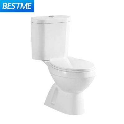 China Double-Flow Public Two-Piece Narrow Toilet With Soft Seat Double Flush Fit Wash Closet Toilet Sinks for sale