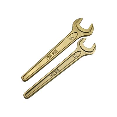 China Wring nut non sparking tools choose open end spanner German type, non magnetic single open end spanner for sale