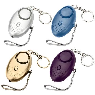 China 2021 hot selling ABS+metal anti-wolf product self-defense alarm key chain for women, children and elder for sale