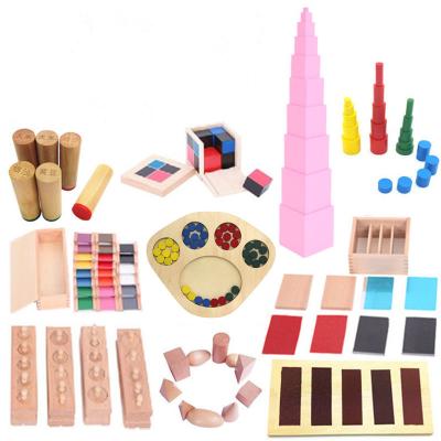 China Safety china wooden educational toy montessori material set made in china 10pcs set for sale