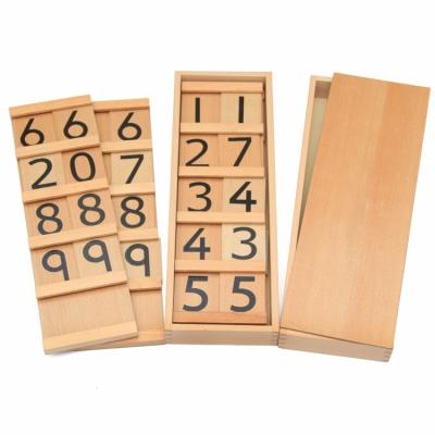 China Good quality wooden safety toys math montessori educational materials for kindergarten set 16pcs for sale