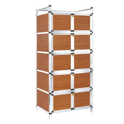 China Living Room Furniture Storage Modern Rack Sideboard Aluminum Book Shelves for sale