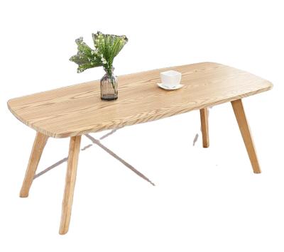 China Hot Sale Modern Living Room Furniture Modern Tea Table Wooden Storage MDF Board Coffee Table Rubber Wood Design for sale