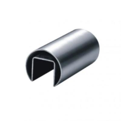 China CONSTRUTION ASTM A554 AISI 304 316 Stair Fencing 2020 Hot Selling Special Stainless Steel Slot Pipe Groove Tube For Handrail for sale