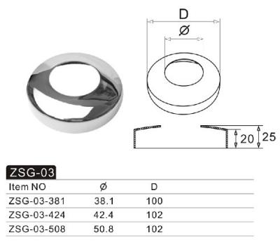 China Decoration stainless steel hardware/outer cover/pipe fittings for sale