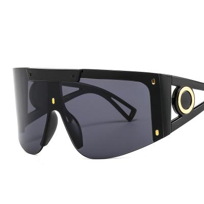 China Fashion sunglasses large frame one-piece sports large irregular cool sunglasses sunglasses for sale