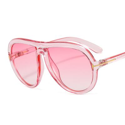 China 2022 large frame sunglasses retro fashion toad decorative personality t-shaped mirror for sale