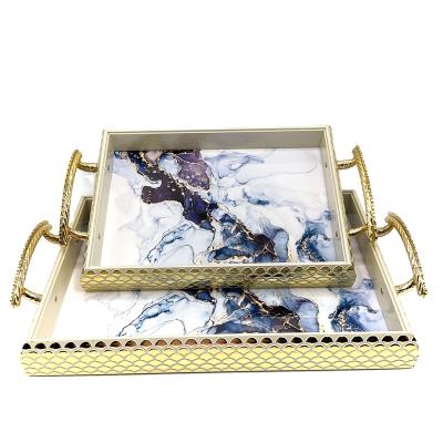 China Sustainable Wholesale Custom Bathroom Restaurant Cafe Serving Tray Storage Tray for sale