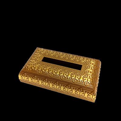 China Luxury High Quality Viable Metal Tissue Box Gold Silver Metal Tissue Box Towel Box For Living Room Bathroom Car for sale