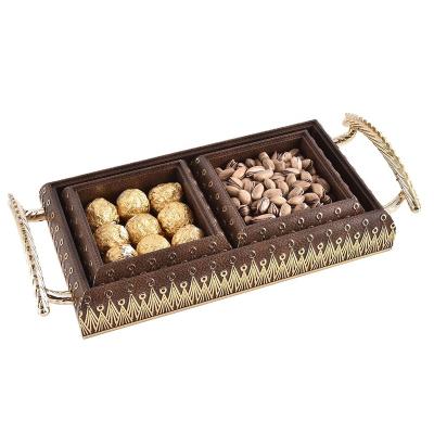 China Sustainable High Quality Candy Tray Nut Snacks Party Picnic Candy Box for sale