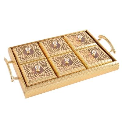 China Six Viable Wholesale Rectangular Box Chocolate Candy Boxes With Handle And Cover Tray for sale