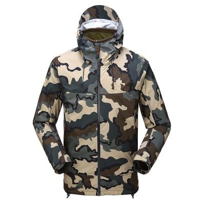 China Custom Made Men Waterproof Acid Resistant And Breathable Camouflage Fishing Outdoor Raincoat Camouflage Hunting Jacket for sale