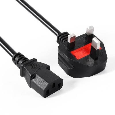 China Consumer electronics computer cables c13 power cord cable PC power cable UK 3 pin UK plug for sale