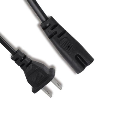 China Home Electrical Appliances AC Power Cords 2 Prong USA Cable PS3 Power Cable With Plug for sale