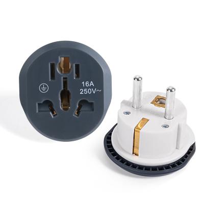 China Travel Plug Adapter Residential / General Purpose Universal US AU to European E Outlet Plug Adapter. - Travel adapter for sale