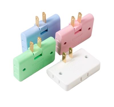 China New Convenient Wall Adapter Swivel Head Charger 3 in 1 Outlet Swivel Mini Wall Power Outlet Extender Socket for sale