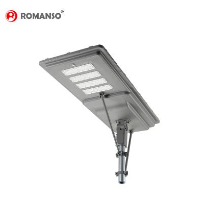 China Hot Selling Romanso ROAD Street Light 2700~6000K 6hours PC Lens 80w Waterproof Solar Street Light for sale