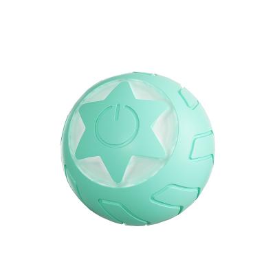 China Sustainable Electric Pet Cat Toys Automatic Rolling Smart Cat Ball Training Self-moving Kitten Toy Cat Playing Indoor Interactive Pet Toys for sale