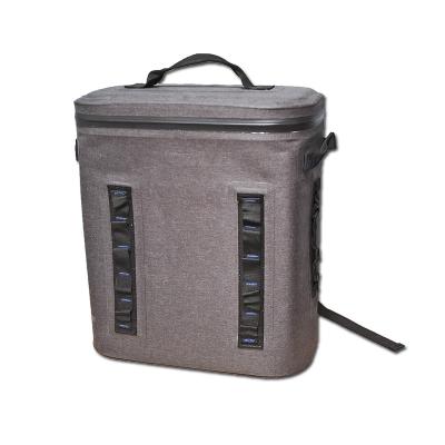 China Outdoor Waterproof Nylon TPU Leak Proof Insulate Soft Cooler Backpack 25L Wine Beer Picnic Lunch Food Cooler Bag With Airtight Zipper for sale