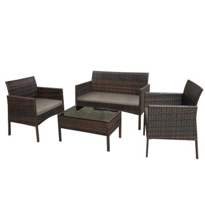 China Fashion Modern Hot Selling Outdoor Furniture Garden Set Rattan Chair Patio Sofa And Chair for sale