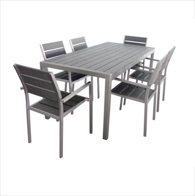 China 2022 Latest Modern Wholesale Patio Dining Outdoor Chair Table Set Garden Furniture 1 Set for sale