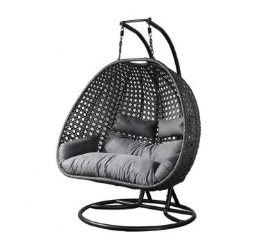 China Strong And Safe Factory Wholesale Nest Shaped Rattan Patio Swing Chair Hanging Outdoor Furniture for sale