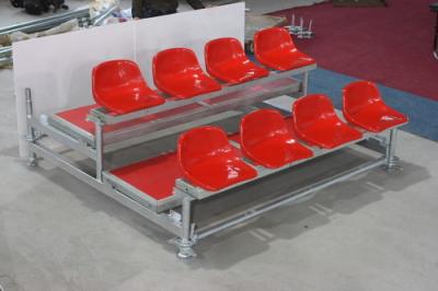 China Stadium Outdoor Bleacher Seating , Scaffolding Style Portable Bleacher Chairs With Backs for sale