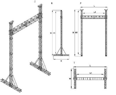 China Environmental Friendly Aluminum Roof Truss , Customized Heavy Duty Aluminum Box Truss for sale