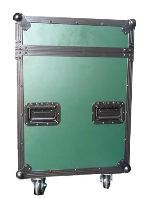 China 53.5cm * 65cm * 71cm Green Custom Flight Cases For LED Light / Light Cable for sale