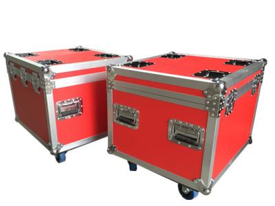 China Red Rack Flight Shockmount Rack Case Waterproof Standard For Audio Equipment for sale